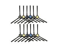 CINDTRGA Kit d'accessoires for aspirateur Robot ZACO A10, Brosse Principale, Brosse latérale, Chiffons de vadrouille lavables, pièces de Rechange for Chiffons (Color : 12 Side Brush)