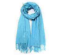 Cindy & Wendy Châle pashmina pour femme pour robe de soirée, demoiselle d'honneur, mariage, hiver chaud grande écharpe douce, bleu turquoise, taille unique