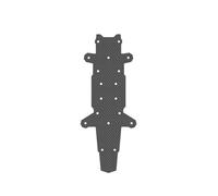 CINEFLOW-5 Series Pièces de réparation Cadre renforcées 5 Pouces Plaques en Fibre Carbone Garde d'hélice Composant Remplacement Propulsion mécanique (1 pièce/Ensemble)(Bottom Plate)