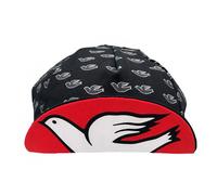 Cinelli Casquette de vélo noir/rouge one size