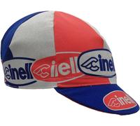 Cinelli Casquette de vélo rouge/blanc/noir one size