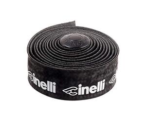 Cinelli Logo Ruban de Velours Noir/Blanc