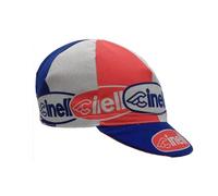 Cinelli Oval Casquette de Cyclisme, Rouge/Bleu, Taille Unique Mixte