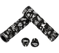 Cinelli Poignées de guidon à verrouillage avec art de Mike Giant noir 129 mm