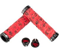 Cinelli Poignées de guidon à verrouillage avec art de Mike Giant rouge 129 mm