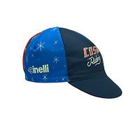 Cinelli Sergio Mora Cosmic Riders Casquette de Cyclisme, Bleu, Taille Unique Mixte