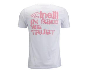 Cinelli T-shirt In Bike We Trust blanc