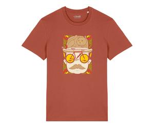 Cinelli T-shirt Jeremy Fish Mr Cat Hat rouge