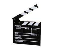Cinéma, Acrylique Film Clapper avec Kit Gratuit, Clap RéAlisateur Professionnel et Marqueur, Cinema Decoration, Film Coupe Prop pour Production Vidéo, TV, Action Cut Clapper
