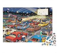 Cinéma américain à l'italienne Puzzle en Bois Imperméable DIY Puzzles De 1000 Pièces pour Adultes Coloré Jeux De Stimulants