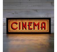 Cinéma RGB LED Néon Lightbox Dimmable Wall Mountable Pulsing Studio Signal d'avertissement pour cinéma Bibliothèques Cafés Maison Entreprise Bar Décor Mural USB Alimenté