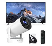 Cinemaster Pro - 4K Smart Projector - A Portable HD Mini Projector Featuring a Large 130 inch Display, Low Noise Operation, Dual Band 2.4/5 GHz Wi-FI, 180 Degree Rotation