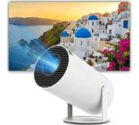 cinemaster Pro - 4k Smart Projector,Mini projecteur 4k WiFi bluetoothretroprojecteur,Rotation à 180 °, Hy300pro 130 "Bildschirm avec WiFi et Bluetooth,Ultra-Haute Vitesse Mini projecteur (A)