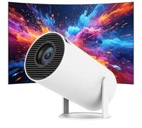 cinemaster Pro - 4k Smart Projector,Mini projecteur 4k WiFi bluetoothretroprojecteur,Rotation à 180 °, Hy300pro 130 "Bildschirm avec WiFi et Bluetooth,Ultra-Haute Vitesse Mini projecteur (A)