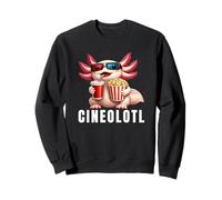 Cineolotl Axolotl Cinema Popcorn Movie Night Sweatshirt