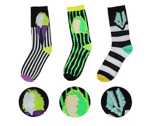 Cinereplicas Beetlejuice - 3 Paires de Chaussettes - Taille Unique - Licence Officielle