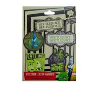 Cinereplicas Beetlejuice - Set of 4 Beetlejuice Magnets - Approx. 7 * 7cm - Official License
