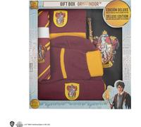 Cineréplicas Brandecision - Coffret cadeau de luxe Harry Potter (Gryffondor) Cape, cravate, bonnet, gants, écharpe et baguette magique, 8436561073122