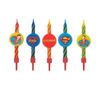 Cinereplicas DC Comics - Bougies d'anniversaire Superman (Set de 10) - Licence Officielle