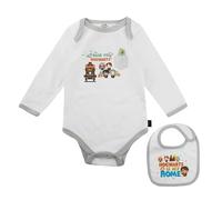 Cinereplicas Harry Potter - Body pour bébé et son bavoir Poudlard - 12-18M - Licence Officielle