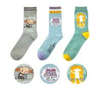 Cinereplicas Chaussettes Harry Potter Dobby – Lot de 3 paires Taille unique Licence officielle