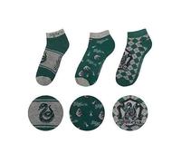 Cinereplicas - Harry Potter - Chaussettes - Set de 3 - Gryffondor/Serpentard/Serdaigle/Poufsouffle - Licence officielle - Taille unique : du 35 au 45 EU