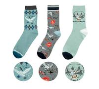 Cinereplicas HARRY POTTER - Chaussettes - Set de 3 Paires de Chaussettes Hedwige - Taille Unique - Licence Officielle