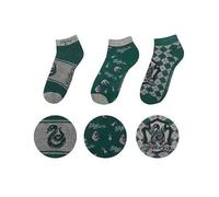 Cinereplicas -Harry Potter - Chaussettes - Set de 3 - Serpentard - Licence officelle - Taille unique : du 35 au 45 EU