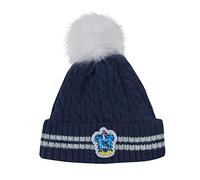 Cinereplicas Bonnet à pompon Harry Potter - Licence officielle Serdaigle Bleu/Gris Taille unique