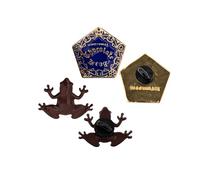 Cinereplicas Harry Potter - Set de 2 Pin's Chocogrenouille - 3 x 3 cm - Licence Officielle