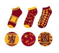 Cinereplicas Harry Potter - Socquettes Gryffondor (Set de 3) - Licence Officielle
