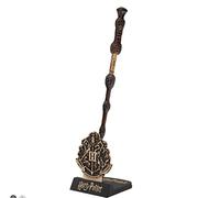 Cinereplicas Harry Potter - Stylo-baguette Albus Dumbledore avec socle et marque-page lenticulaire - Licence officielle