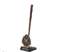 Cinereplicas Harry Potter - Stylo-baguette Hermione Granger avec socle et marque-page lenticulaire - Licence officielle