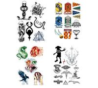 Cinereplicas Harry Potter - Tatouages Temporaires (35 tatouages) - Licence Officielle