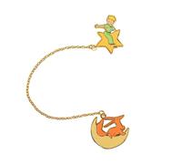 Cinereplicas Le Petit Prince - Marque-page Chaînette Le Renard et Le Prince - 25.6 * 3.8 cm - Licence Officielle