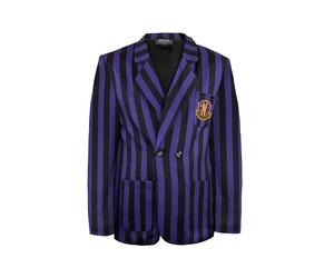 Cinereplicas Mercredi - Blazer Académie Nevermore Violet - L - Licence Officielle