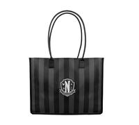 Cinereplicas Mercredi - Cabas Académie Nevermore - Noir - 41 * 34 cm - Licence officelle