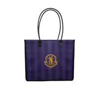 Cinereplicas Mercredi - Cabas Académie Nevermore - Violet - 41 * 34 cm - Licence officelle