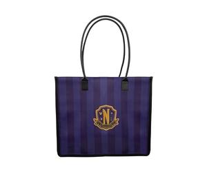 Cinereplicas Mercredi - Cabas Académie Nevermore - Violet - 41 * 34 cm - Licence officelle