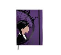 Cinereplicas Wednesday - Cahier de notes cartonné Merlina Addams et Enid 14,5 * 21 cm 160p - Licence officielle