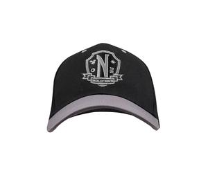 Cinereplicas Mercredi - Casquette Académie Nevemore Violette ou Noire Taille Unique 100% Coton - Licence Officielle