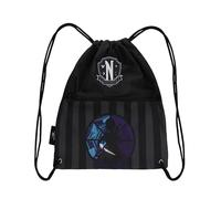 Cinereplicas Mercredi - Sac à dos à cordon Mercredi et son violoncelle 34 * 34.5cm - Licence officelle