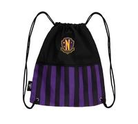 Cinereplicas Mercredi - Sac à dos à cordons Académie Nevermore 34 * 34.5cm - Licence officelle