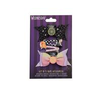 Cinereplicas Mercredi - Set de 4 Barrettes - Licence Officielle