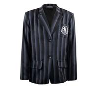 Cinereplicas Mercredi Veste Costume Nevermore Academy Black Striped Blazer