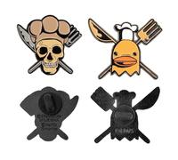Cinereplicas Lot de 2 pins One Piece — Sanji & Zeff — licence officielle