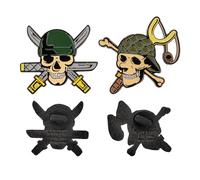 CINEREPLICAS ONE PIECE - Lot de 2 pin's Zoro et Usopp - Licence Officielle