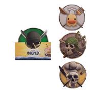 Cinereplicas One Piece - Lot de 4 dessous de verre - Personnages 2 - Licence officielle