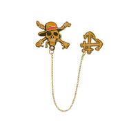 Cinereplicas One Piece Luffy Chaîne marque-page Licence officielle, 100 % alliage de zinc, Zinc