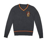 Cinereplicas - Pull Harry Potter Poudlard - col V Gris,Gryffondor,XS Enfant